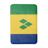 Flagge von Saint Vincent Badematte (Vorderseite Vertikal)