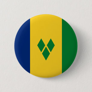 Flagge von Saint Vincent Button