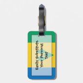 Flagge von Saint Vincent Easy ID Persönliche Gepäckanhänger (Rückseite vertikal)