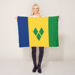 Flagge von Saint Vincent Fleecedecke