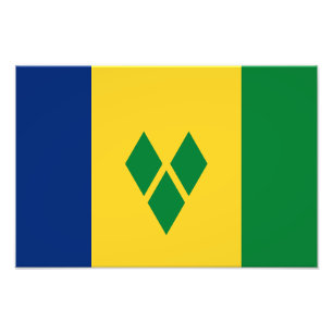 Flagge von Saint Vincent Fotodruck