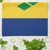 Flagge von Saint Vincent Geschirrtuch (Gefaltet)