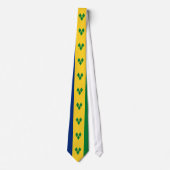 Flagge von Saint Vincent Krawatte (Vorderseite)
