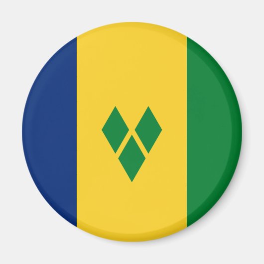 Flagge von Saint Vincent Magnet (Vorne)