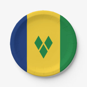 Flagge von Saint Vincent Pappteller