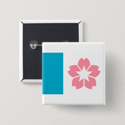 Flagge von Salem, Oregon Button (Vorne & Hinten)