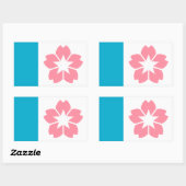 Flagge von Salem, Oregon Rechteckiger Aufkleber (Blatt)