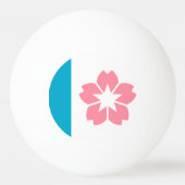 Flagge von Salem, Oregon Tischtennisball (Rückseite)