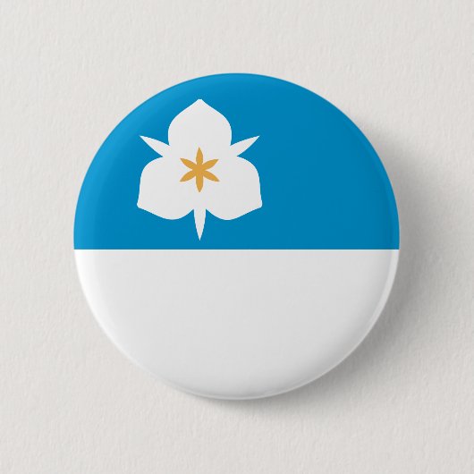 Flagge von Salt Lake City, Utah Button (Vorderseite)