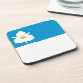 Flagge von Salt Lake City, Utah Getränkeuntersetzer (Linke Seite)