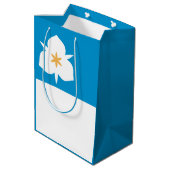 Flagge von Salt Lake City, Utah Mittlere Geschenktüte (Rückseite Schrägansicht)