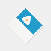 Flagge von Salt Lake City, Utah Serviette (Ecke)