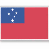 Flagge von Samoa Aufkleber (Vorderseite)