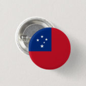 Flagge von Samoa, Flagge von Samoa Button (Vorne & Hinten)
