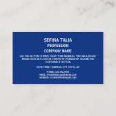 Flagge von Samoa, Flagge von Samoa Visitenkarte (Rückseite)