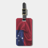 Flagge von Samoa Gepäckanhänger (Vorderseite vertikal)
