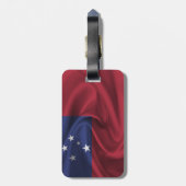 Flagge von Samoa Gepäckanhänger (Rückseite vertikal)