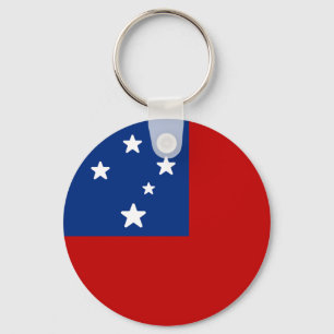 Flagge von Samoa Schlüsselanhänger