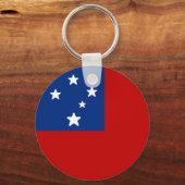 Flagge von Samoa Schlüsselanhänger (Rückseite)