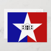 Flagge von San Antonio, Postkarte von Texas (Vorne/Hinten)