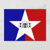 Flagge von San Antonio, Postkarte von Texas (Vorderseite)