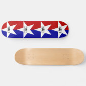 Flagge von San Antonio, Skateboard von Texas (Horizontal)
