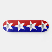Flagge von San Antonio, Skateboard von Texas (Horizontal)