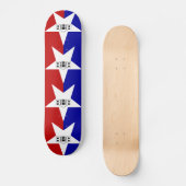 Flagge von San Antonio, Skateboard von Texas (Vorderseite)