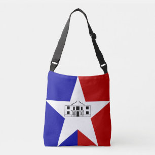 Flagge von San Antonio, Texas Crossbody Bag Tragetaschen Mit Langen Trägern