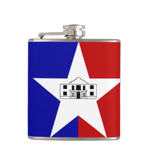 Flagge von San Antonio, Texas Flask Flachmann
