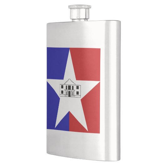 Flagge von San Antonio, Texas Flask Flachmann (Links)