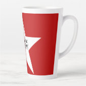 Flagge von San Antonio, Texas Latte Tasse (Rechts)