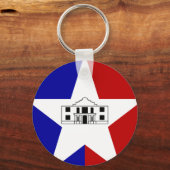 Flagge von San Antonio, Texas Schlüsselanhänger (Vorderseite)