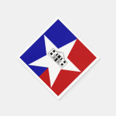 Flagge von San Antonio, Texas Serviette (Ecke)