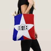 Flagge von San Antonio, Texas Tote Tag Tasche (Von Nahem)