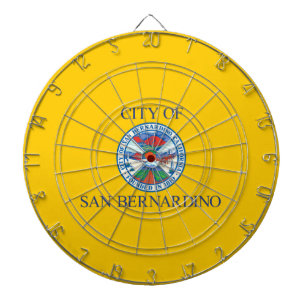 Flagge von San Bernardino (Kalifornien) Dartscheibe