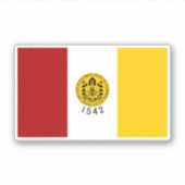 Flagge von San Diego, Kalifornien Aufkleber (Vorderseite)