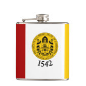 Flagge von San Diego, Kalifornien Flachmann (Vorderseite)