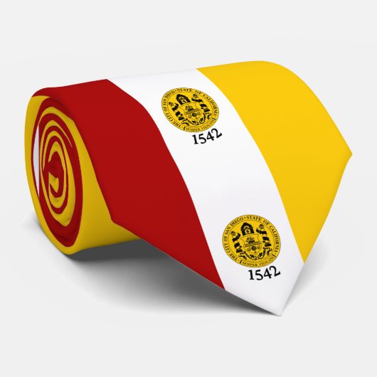 Flagge von San Diego, Kalifornien Krawatte (Gerollt)