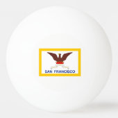 Flagge von San Francisco, Kalifornien Ping-Pong Ba Tischtennisball (Vorderseite)