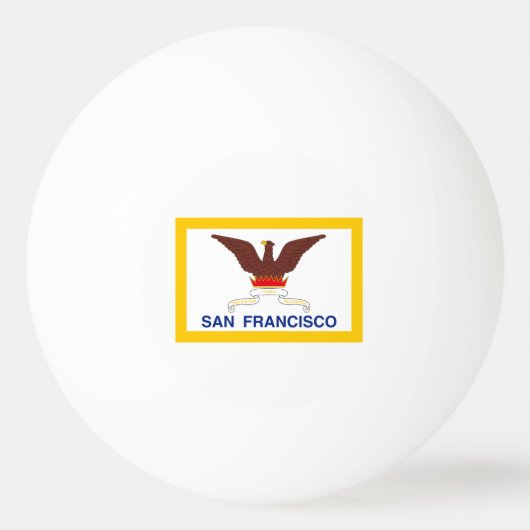 Flagge von San Francisco, Kalifornien Ping-Pong Ba Tischtennisball (Vorderseite)