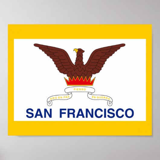 Flagge von San Francisco, Kalifornien-Poster Poster (Vorne)