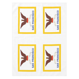 Flagge von San Francisco, Kalifornien Tischdecke