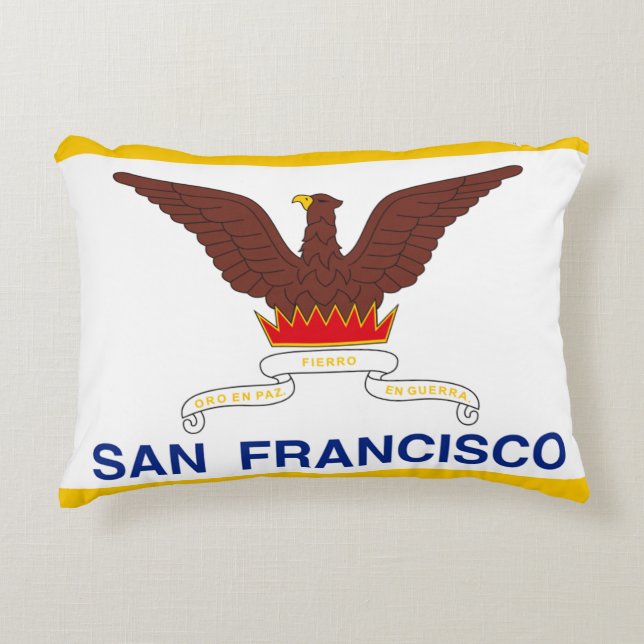 Flagge von San Francisco, Kalifornien Zierkissen (Vorderseite)