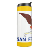 Flagge von San Francisco, kalifornische Thermaltum Thermosbecher (Nach links gedreht)