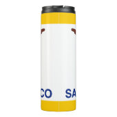 Flagge von San Francisco, kalifornische Thermaltum Thermosbecher (Rückseite)