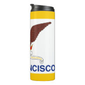 Flagge von San Francisco, kalifornische Thermaltum Thermosbecher (Nach rechts gedreht)