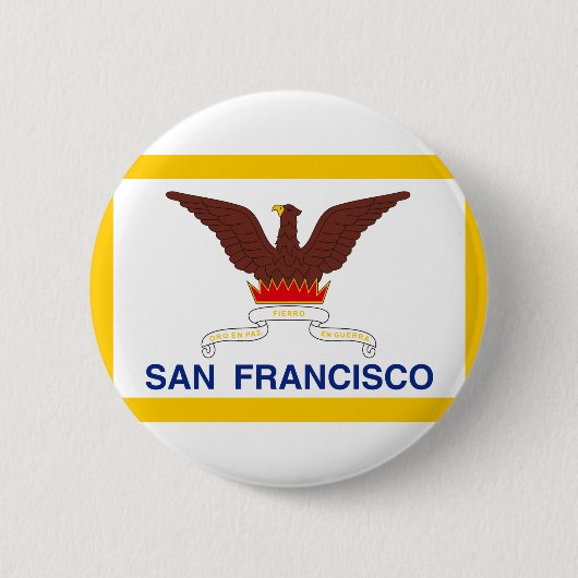 Flagge von San Francisco, Pinback Button in Kalifo (Vorderseite)