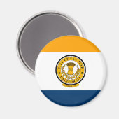 Flagge von San Jose, Kalifornien Magnet (Vorderseite/Rückseite)