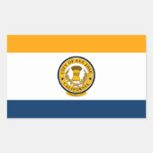 Flagge von San Jose, Kalifornien Rechteckiger Aufkleber (Vorderseite)